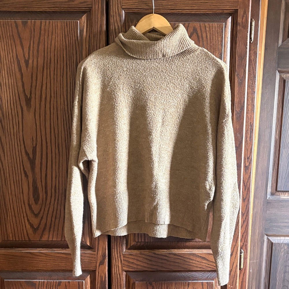 H&M Tan Turtleneck Sweater
